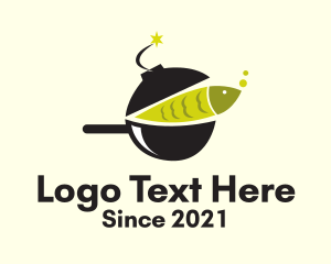 Cooking - Fish Cookware Bomb logo design