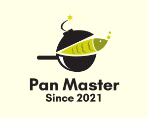 Fish Cookware Bomb  logo design