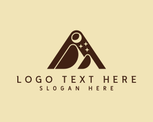 Trekker - Triangle Mountain Peak logo design