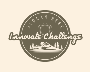 Challenge - Mountain Camper Badge logo design