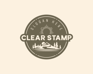 Mountain Camper Badge logo design