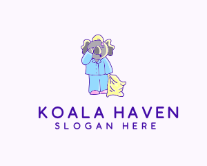 Koala - Sleepy Koala Pajama logo design