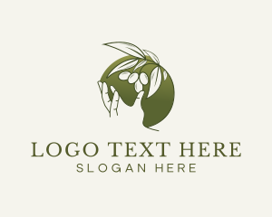 Gardening - Olive Plant Hand logo design