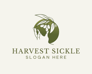 Olive Plant Hand logo design