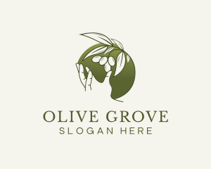 Olive Plant Hand logo design