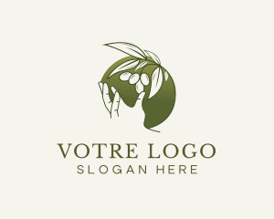 Leaves - Olive Plant Hand logo design