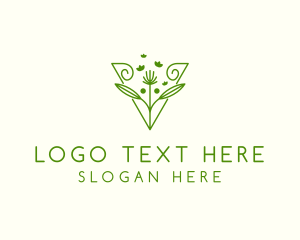 Eco - Dandelion Nature Garden logo design