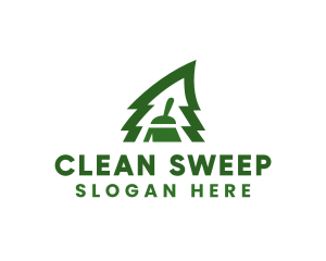 Fresh Pine Tree Clean logo design