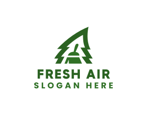 Fresh Pine Tree Clean logo design