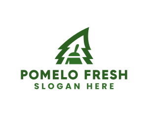 Fresh Pine Tree Clean logo design