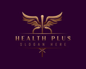 Pharmaceutical Health Caduceus logo design