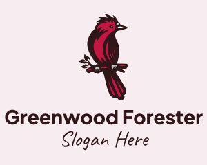 Tree Branch Cardinal logo design