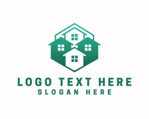Hexagon - Construction House Residence logo design