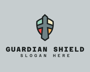 Protective - Colorful Shield Letter T logo design