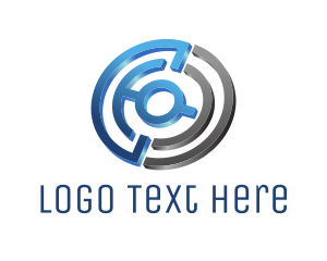 3d - 3D Maze Technology logo design
