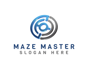 3D Maze Technology logo design