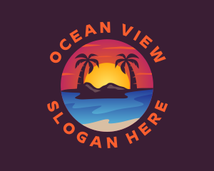 Summer Island Beach logo design