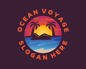 Summer Island Beach logo design