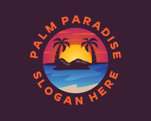 Summer Island Beach logo design