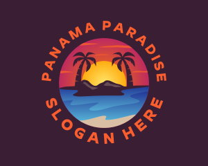 Summer Island Beach logo design