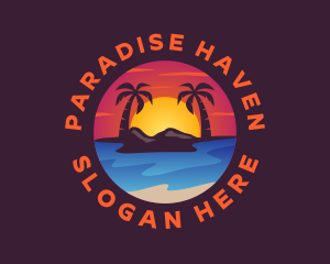 Summer Island Beach logo design