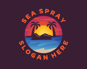 Summer Island Beach logo design