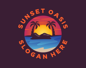 Summer Island Beach logo design