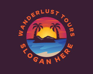 Summer Island Beach logo design