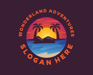 Summer Island Beach logo design