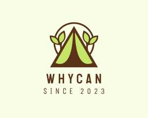 Camp - Organic Tent Arrow logo design