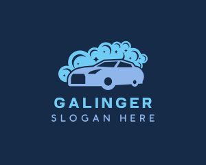 Car - Car Cleaning Bubbles logo design