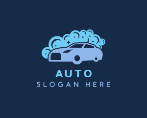 Car Cleaning Bubbles logo design