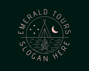 Stargazing Tour Campsite logo design