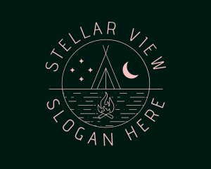 Stargazing - Stargazing Tour Campsite logo design