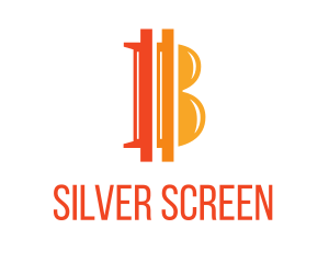 Internet - Orange Bitcoin B logo design