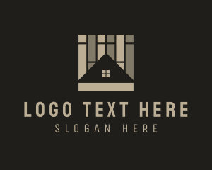 Textiles - House Floor Tile logo design