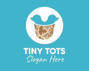 Pediatrics - Twin Baby Nursery logo design