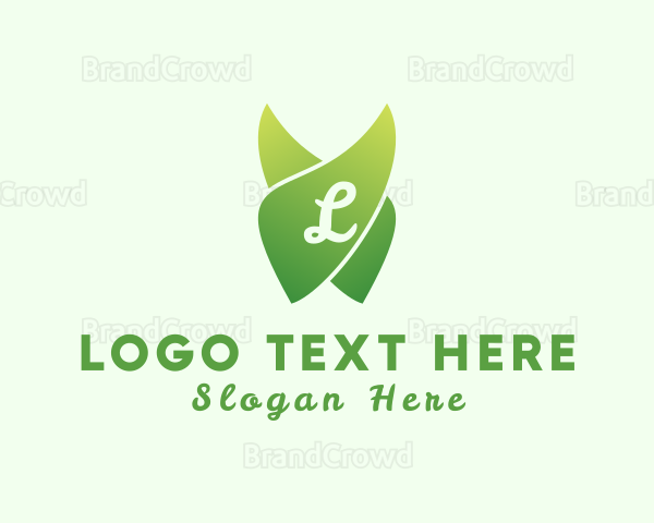 Natural Gardening Eco Leaf Logo