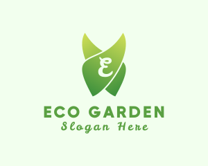 Natural Gardening Eco Leaf  logo design