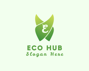 Natural Gardening Eco Leaf  logo design