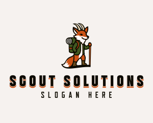 Fox Scout Camper logo design