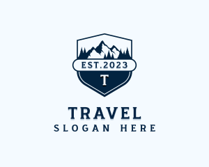 Travel Mountain Trekking logo design