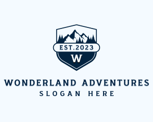 Travel Mountain Trekking logo design