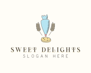 Cookie Baker Dessert logo design