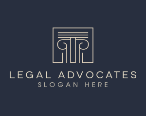 Pillar Legal Building  logo design