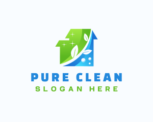 Eco Housekeeping Clean logo design