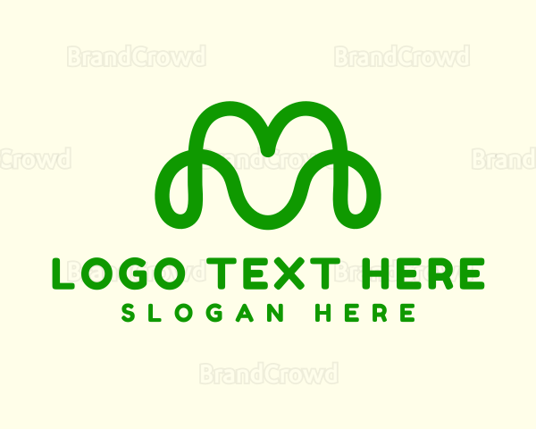 Marketing Monoline Letter M Logo