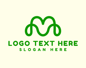 Monoline - Marketing Monoline Letter M logo design