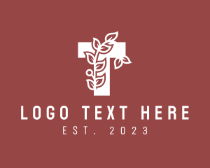 Vine - Organic Spa Letter T logo design