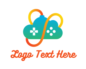 Game Community - Gradient Cloud Controller logo design